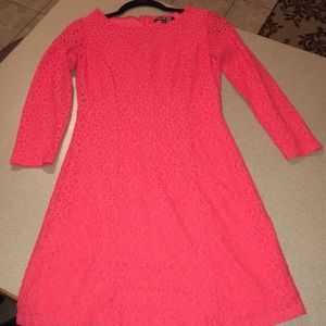 Hot Coral Gianni Bini Lace Dress - Size 0